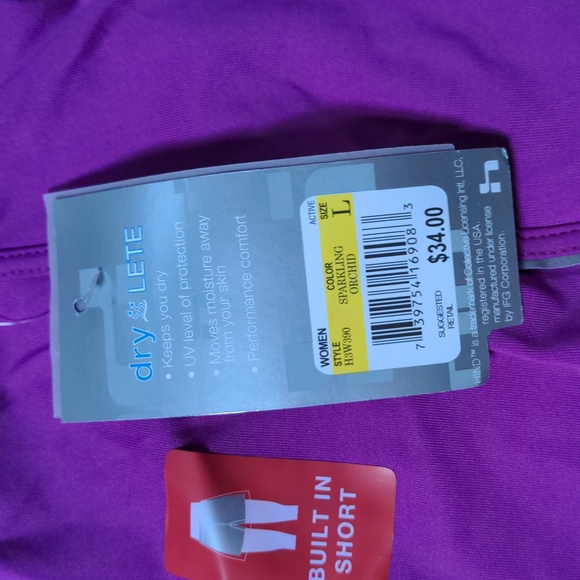 HIND purple athletic tennis golf skirt SKORTS, size large, NEW nwt - Picture 2 of 5